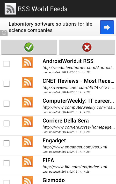 Add New RSS Feeds