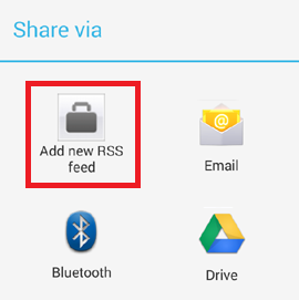 Add New RSS Feeds