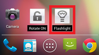 Click for Flashlight-Widget